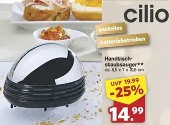 Famila Nord West Cilio Handtischstaubsauger Angebot