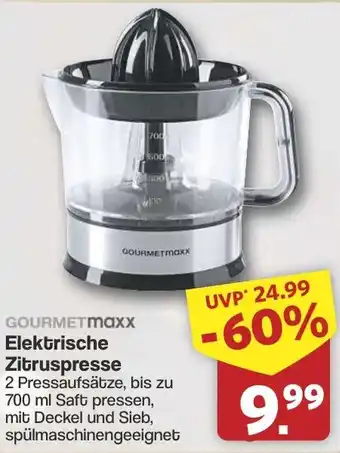 Famila Nord West GOURMETMaxx Elektrische Zitruspresse Angebot