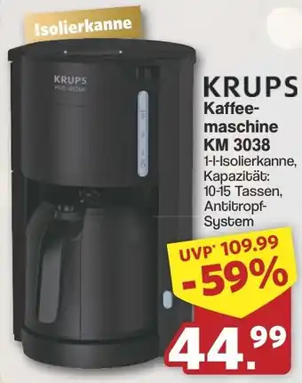 Famila Nord West KRUPS Kaffeemaschine KM 3038 Angebot