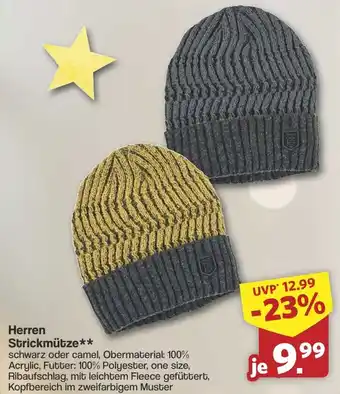 Famila Nord West Herren Strickmütze Angebot
