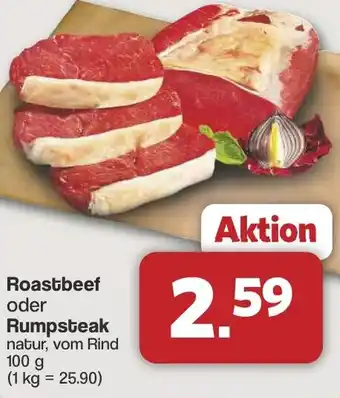 Famila Nord West Roastbeef oder Rumpsteak Angebot
