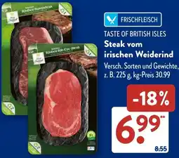 Aldi Süd TASTE OF BRITISH ISLES Steak vom irischen Weiderind Angebot