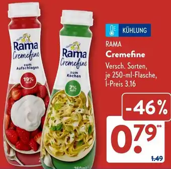 Aldi Süd RAMA Cremefine Angebot