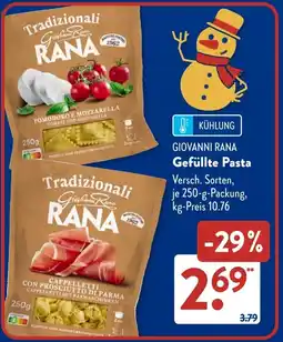 Aldi Süd GIOVANNI RANA Gefüllte Pasta Angebot