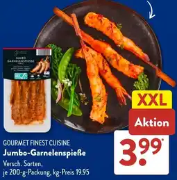 Aldi Süd GOURMET FINEST CUISINE Jumbo-Garnelenspieße Angebot