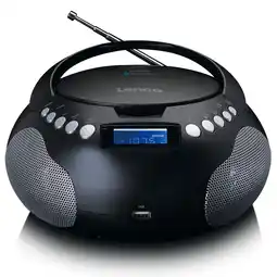 Netto Marken-Discount Lenco SCD-331BK Tragbares FM-Radio mit CD/MP3-Player Angebot
