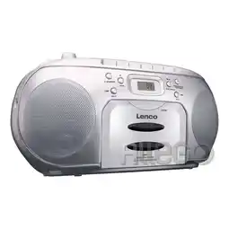 Netto Marken-Discount Lenco SCD-420SI Boombox mit CD, Kassette und Kopfhöreranschluss Angebot