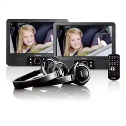 Netto Marken-Discount Lenco MES-415 Tragbares 9 DVD Player Set mit 2 festen Autohalterungen und 2 Kopfhörern Angebot