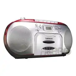 Netto Marken-Discount Lenco SCD-420RD Boombox mit CD, Kassette und Kopfhöreranschluss Angebot