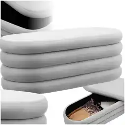 Netto Marken-Discount tectake Polsterbank, mit Samt oder Bouclé, Belastbarkeit 150 kg, 110 x 45 x 42 cm Angebot