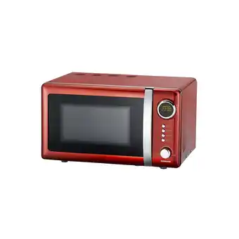 Netto Marken-Discount Melissa Mikrowelle elektronisch 20L 700W Chili Rot Angebot