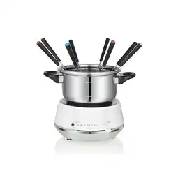 Netto Marken-Discount Melissa Elektrisches Fondue 2L 1200W Edelstahl / Weiß Angebot