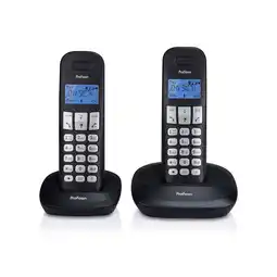 Netto Marken-Discount Profoon PDX-1120 DECT-Telefon mit 2 Mobilteilen schwarz Angebot