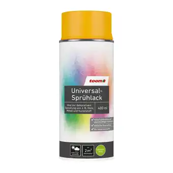 toom Baumarkt toom Universal-Sprühlack 'Sonnenblume' orangegelb seidenmatt 400 ml Angebot