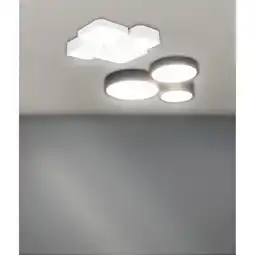 toom Baumarkt LED-Deckenleuchte 'Ina' weiß 52,5 x 55 x 8 cm Angebot