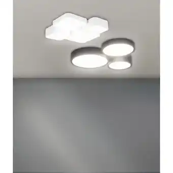 toom Baumarkt LED-Deckenleuchte 'Ina' weiß 52,5 x 55 x 8 cm Angebot