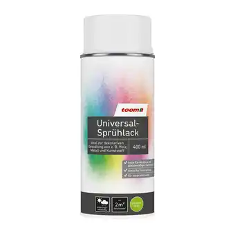 toom Baumarkt toom Universal-Sprühlack 'Eisblume' weiß seidenmatt 400 ml Angebot