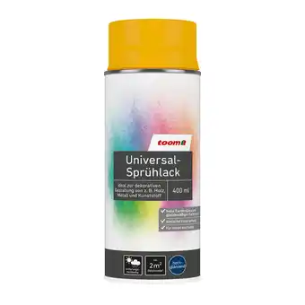 toom Baumarkt toom Universal-Sprühlack 'Sonnenblume' orangegelb glänzend 400 ml Angebot