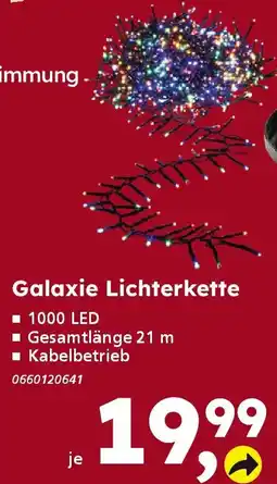 Globus Baumarkt Galaxie Lichterkette 1000 LED Angebot