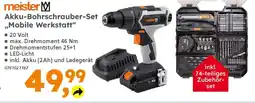 Globus Baumarkt meister Akku-Bohrschrauber-Set ,,Mobile Werkstatt" Angebot