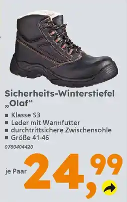 Globus Baumarkt Sicherheits-Winterstiefel „Olaf“ Angebot