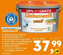 Globus Baumarkt Globusweiß Angebot