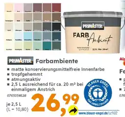 Globus Baumarkt PRIMASTER Farbambiente Angebot
