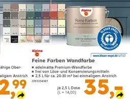 Globus Baumarkt Alpina Feine Farben Wandfarbe Angebot