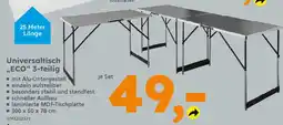 Globus Baumarkt Universaltisch „ECO" 3-teilig Angebot