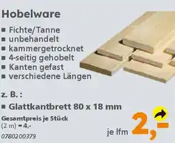 Globus Baumarkt Hobelware Angebot