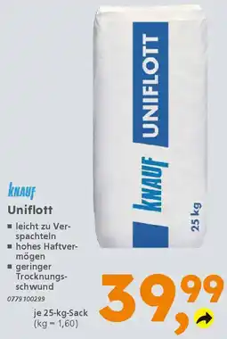Globus Baumarkt KNAUF Uniflott Angebot