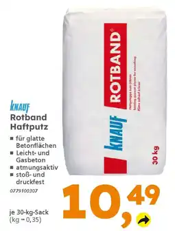 Globus Baumarkt KNAUF Rotband Haftputz Angebot