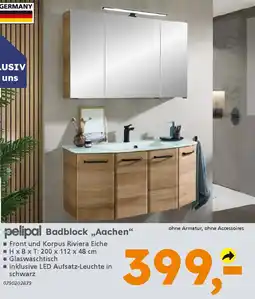 Globus Baumarkt pelipal Badblock „Aachen" Angebot