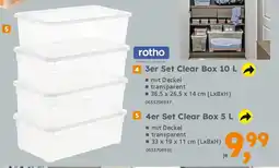 Globus Baumarkt rotho 4er Set Clear Box 5 L Angebot
