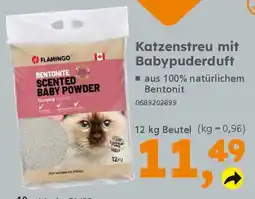 Globus Baumarkt Katzenstreu mit Babypuderduft Angebot