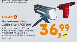 Globus Baumarkt OSRAM Beleuchtungs-Set ,,LEDsBike RACE 100" Angebot