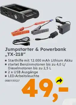 Globus Baumarkt Jumpstarter & Powerbank "TX-218" Angebot