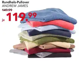 Peek & Cloppenburg Hamburg ANDREW JAMES Rundhals-Pullover Angebot