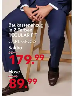 Peek & Cloppenburg Hamburg CARL GROSS Baukastenanzug Hose REGULAR FIT Angebot