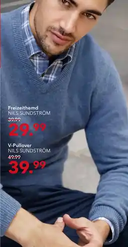 Peek & Cloppenburg Hamburg NILS SUNDSTRÖM V-Pullover Angebot