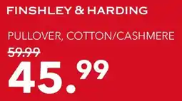 Peek & Cloppenburg Hamburg FINSHLEY & HARDING PULLOVER, COTTON/CASHMERE Angebot