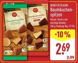 Aldi Nord WINTERTRAUM Baumkuchenspitzen Angebot