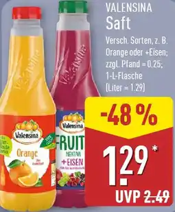 Aldi Nord VALENSINA Saft Angebot
