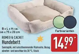 Aldi Nord ROMEO & CACHET Hundebett Angebot