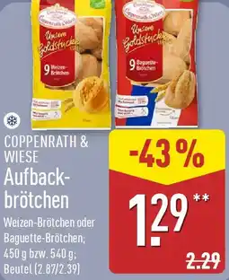 Aldi Nord COPPENRATH & WIESE Aufbackbrötchen Angebot