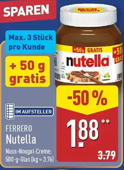 Aldi Nord FERRERO Nutella Angebot