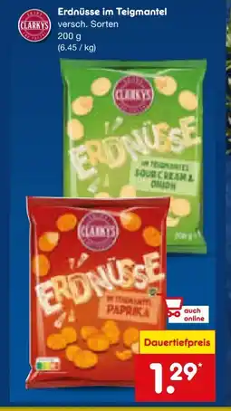 Netto Marken-Discount Clarky's Erdnüsse Angebot