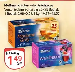 Globus Meßmer madame grey kräutertee Angebot