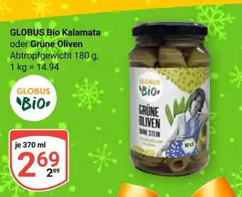 Globus Globus bio kalamata oliven Angebot