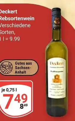 Globus Deckert rebsortenwein Angebot